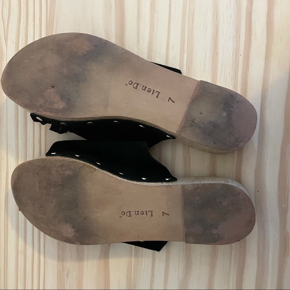SIZE 7 black SANDALS Anthropologie - Picture 4 of 7